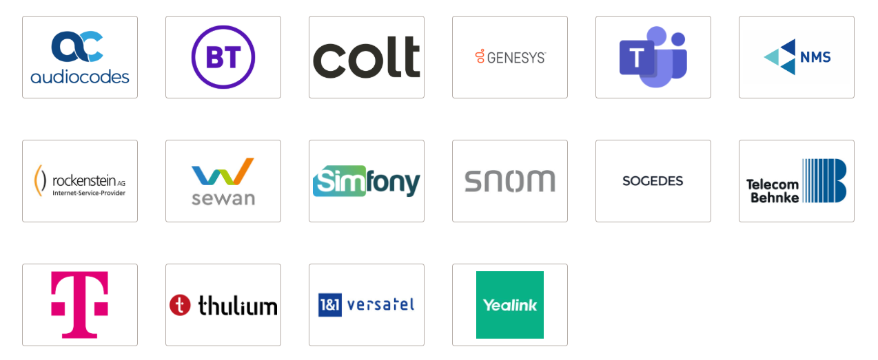 Übersicht Logos Technologiepartner.