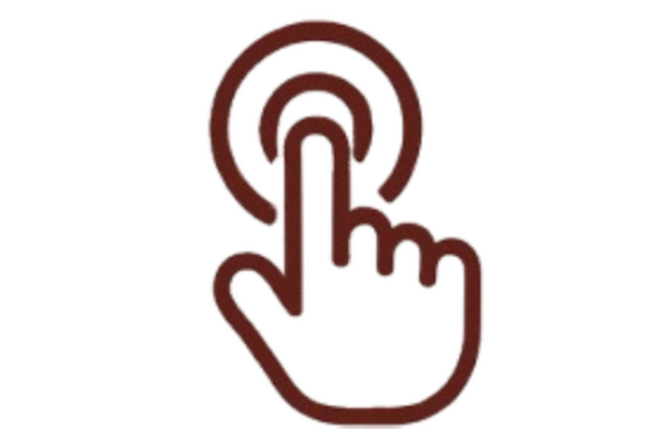 Icon mit Call to action Button.