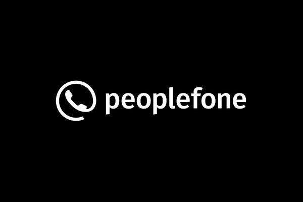 peoplefone Logo weiß