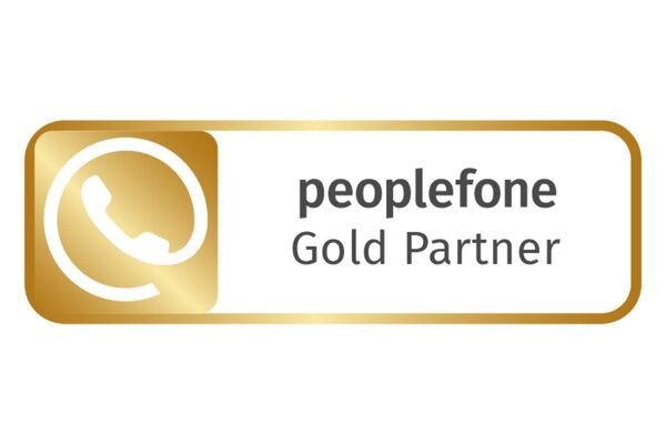 Logo peoplefone Gold Partner