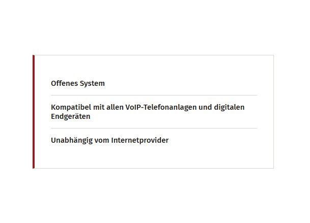 Vorteile peoplefone Gruppe Technik.