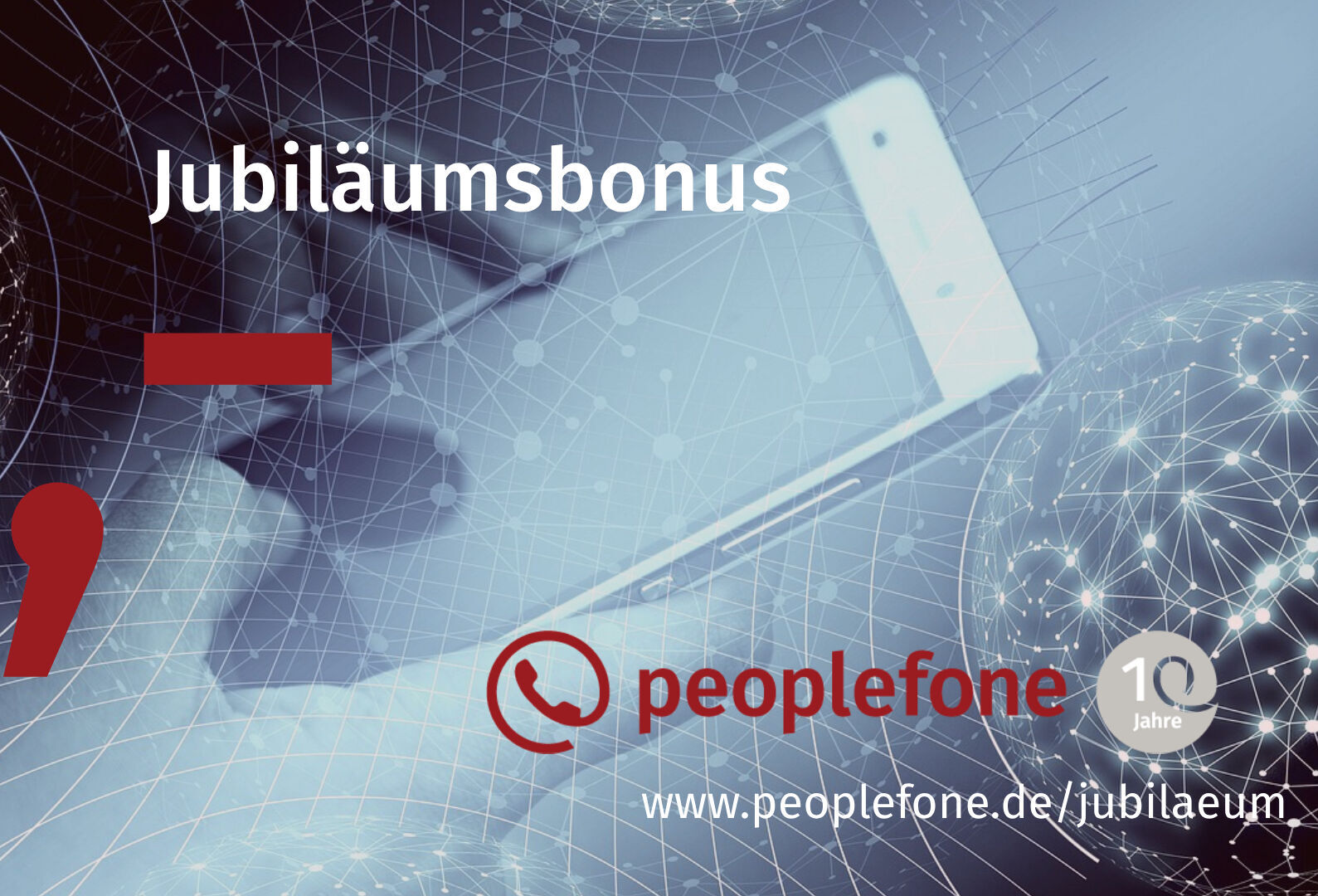 Aktionsbanner zum Jubiläumsbonus.