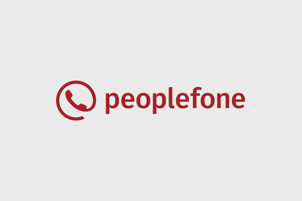 peoplefone Logo rot