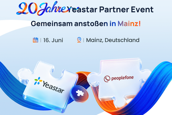 Veranstaltungsbanner - 20 Jahre Yeastar Partner Event