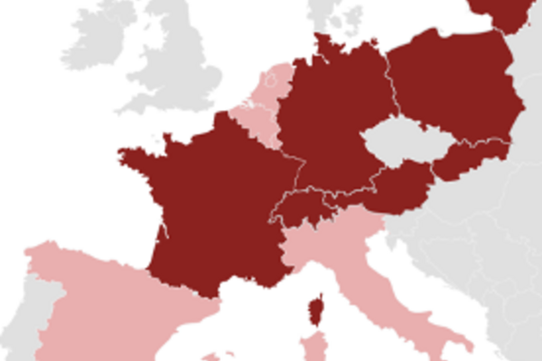 peoplefone Niederlassungen in Europa auf einer Landkarte