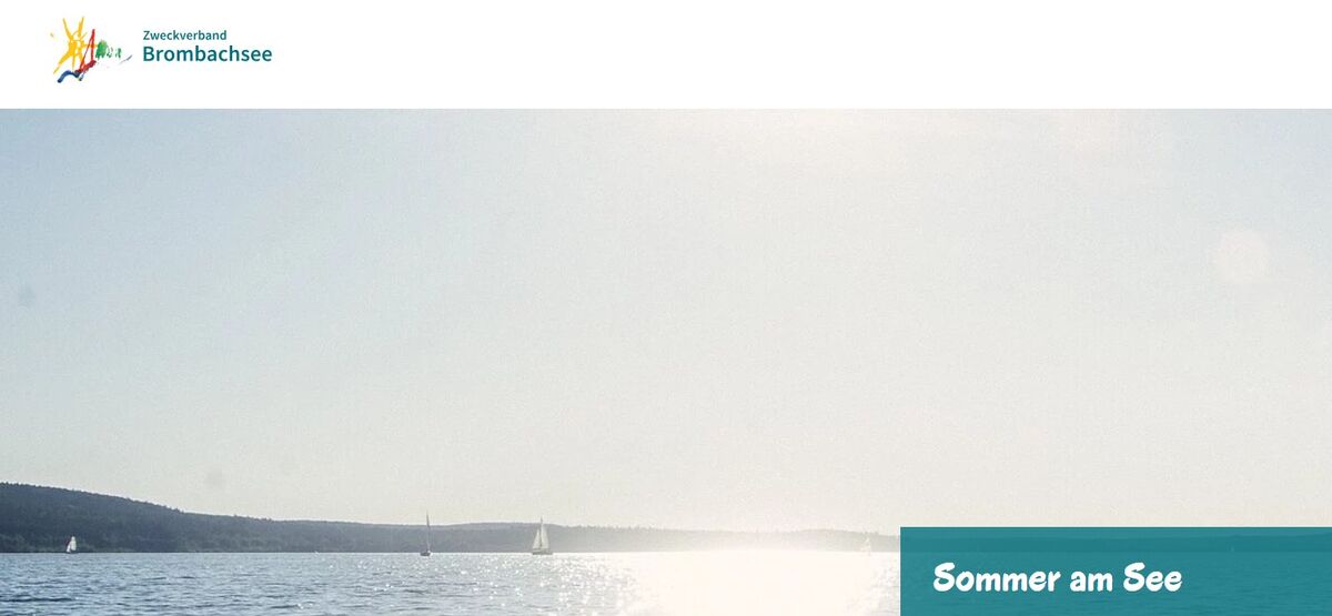 Ausschnitt Website Zweckverband Brombachsee.