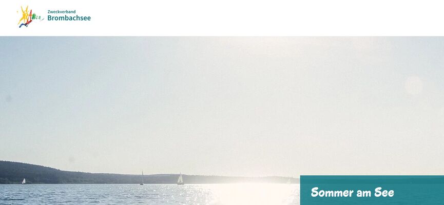 Ausschnitt Website Zweckverband Brombachsee.